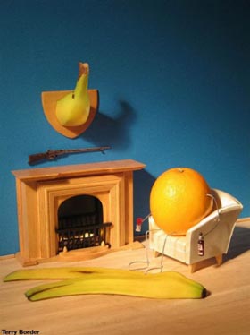comida con vida por Terry Border