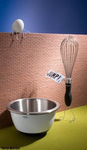 comida con vida por Terry Border