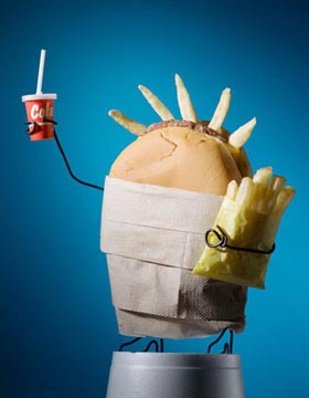 comida con vida por Terry Border