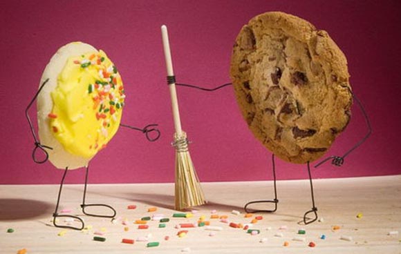 comida con vida por Terry Border