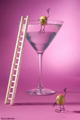comida con vida por Terry Border