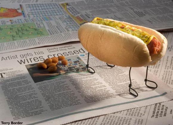 comida con vida por Terry Border