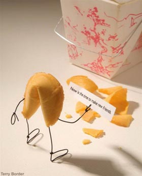 comida con vida por Terry Border