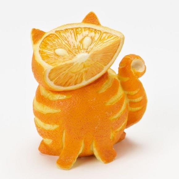 animales hechos con frutas