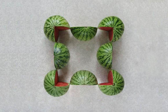 Arte con verduras por Sakir Gokcebag