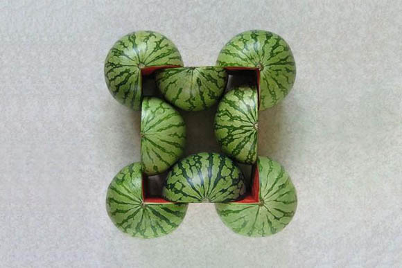 Arte con verduras por Sakir Gokcebag