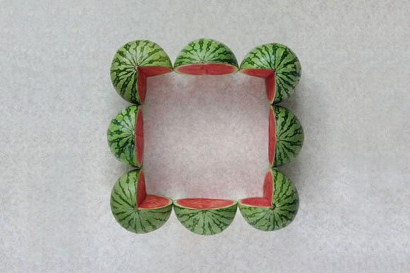 Arte con verduras por Sakir Gokcebag