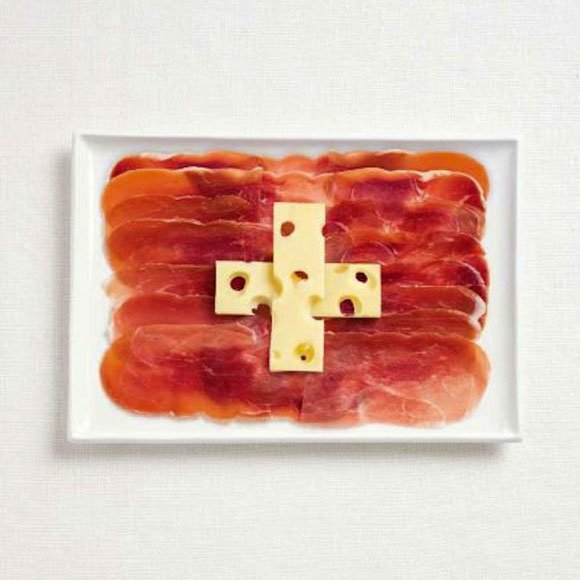 banderas hechas con comida