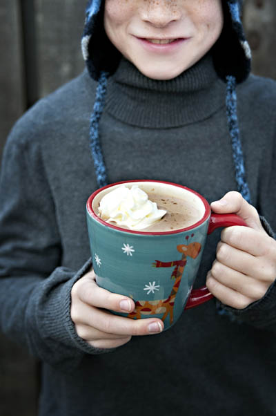 Chocolate caliente con nata montada