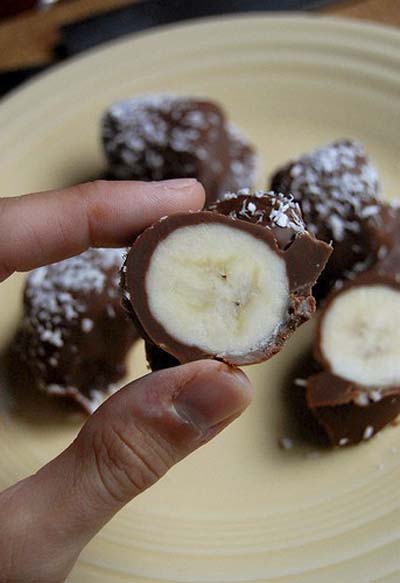 bombones de plátano