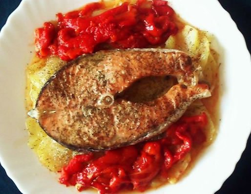 salmón al horno