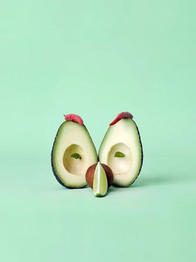 esculturas hechas con verduras