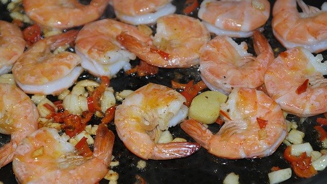 mariscos a la plancha
