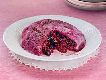 pastel arándanos