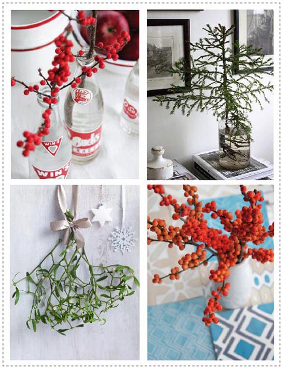 decoracion navideña en rojos