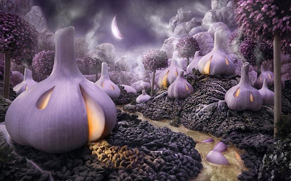 increibles paisajes hechos con comida