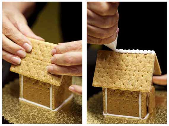 tejado de casita de galleta