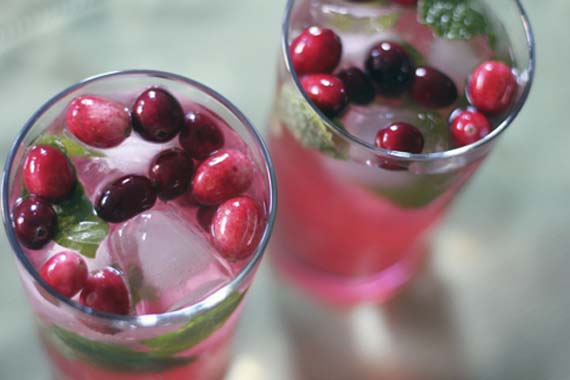 mojito de arándanos