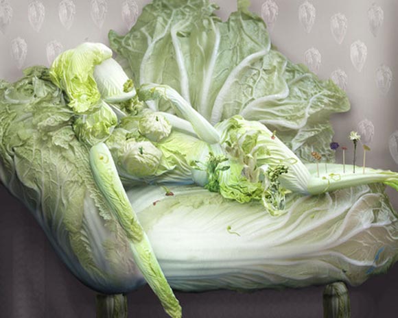 obras de artes clasicas hechas con comida