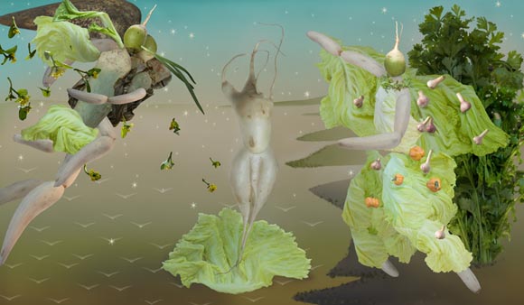 obras de artes clasicas hechas con comida