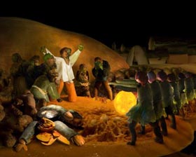 obras de artes clasicas hechas con comida