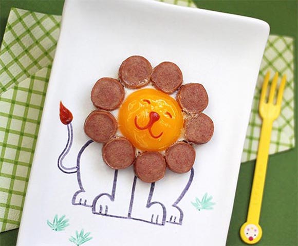 comidas divertidas, presentaciones creativas de platos