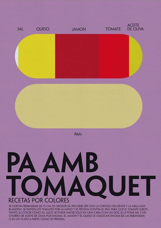 recetas por colores pa amb tomaquet