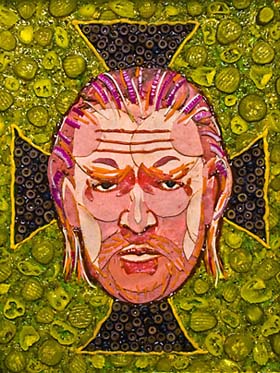 retratos de celebridades hechas con comida