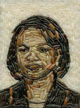 retratos de celebridades hechas con comida