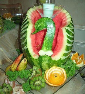 sandias talladas