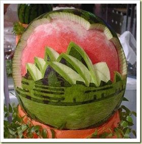 sandias talladas