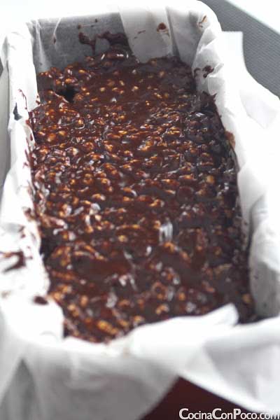 turrón de chocolate paso a paso
