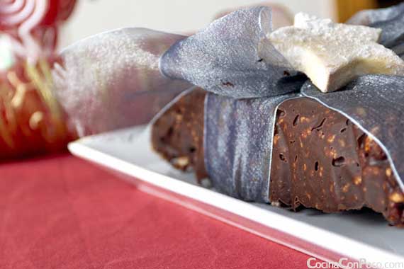 turrón de chocolate paso a paso