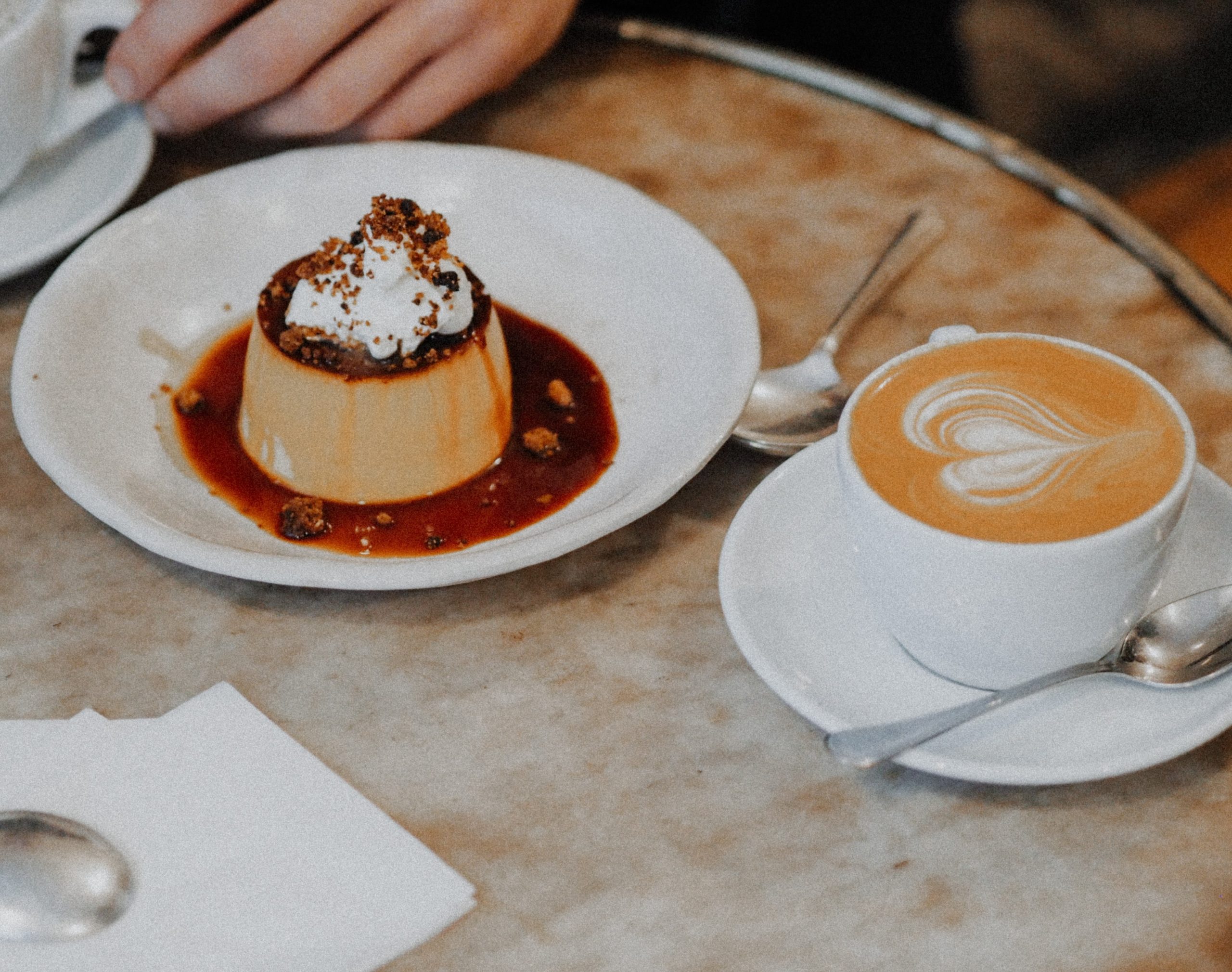 pudín de café
