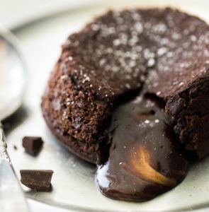 soufflé de chocolate