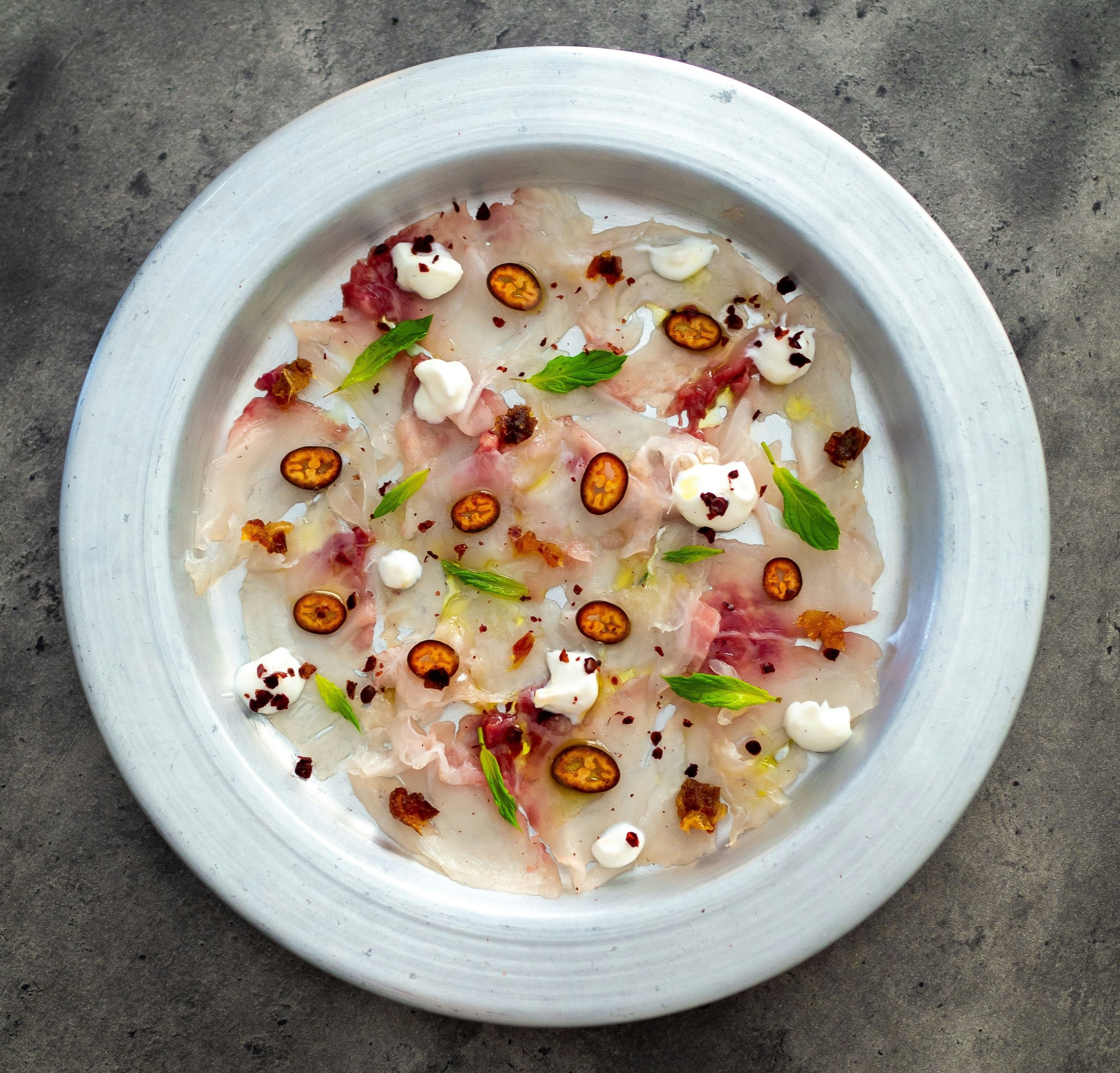 carpaccio de bacalao